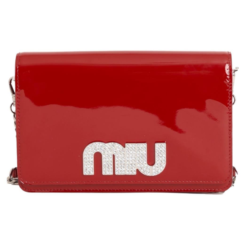 Miu Miu 2000’s Patent Leather Crossbody Bag For Sale