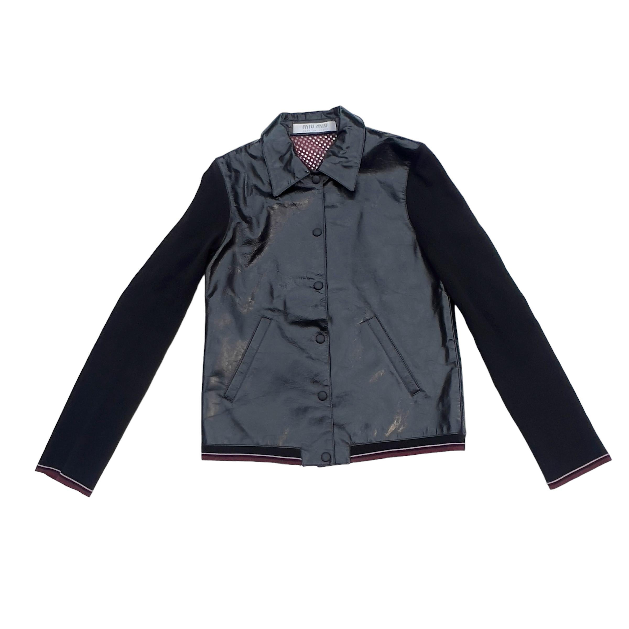 Miu Miu 2000SS vinyl jacket In Good Condition In CAPELLE AAN DEN IJSSEL, ZH
