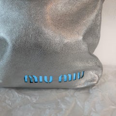 Miu Miu 2001 silver light up bag