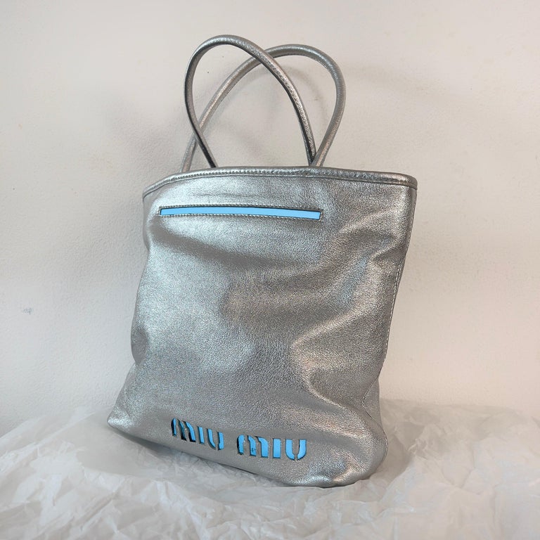 Miu Miu 2001 silver light up bag at 1stDibs | light up handbag