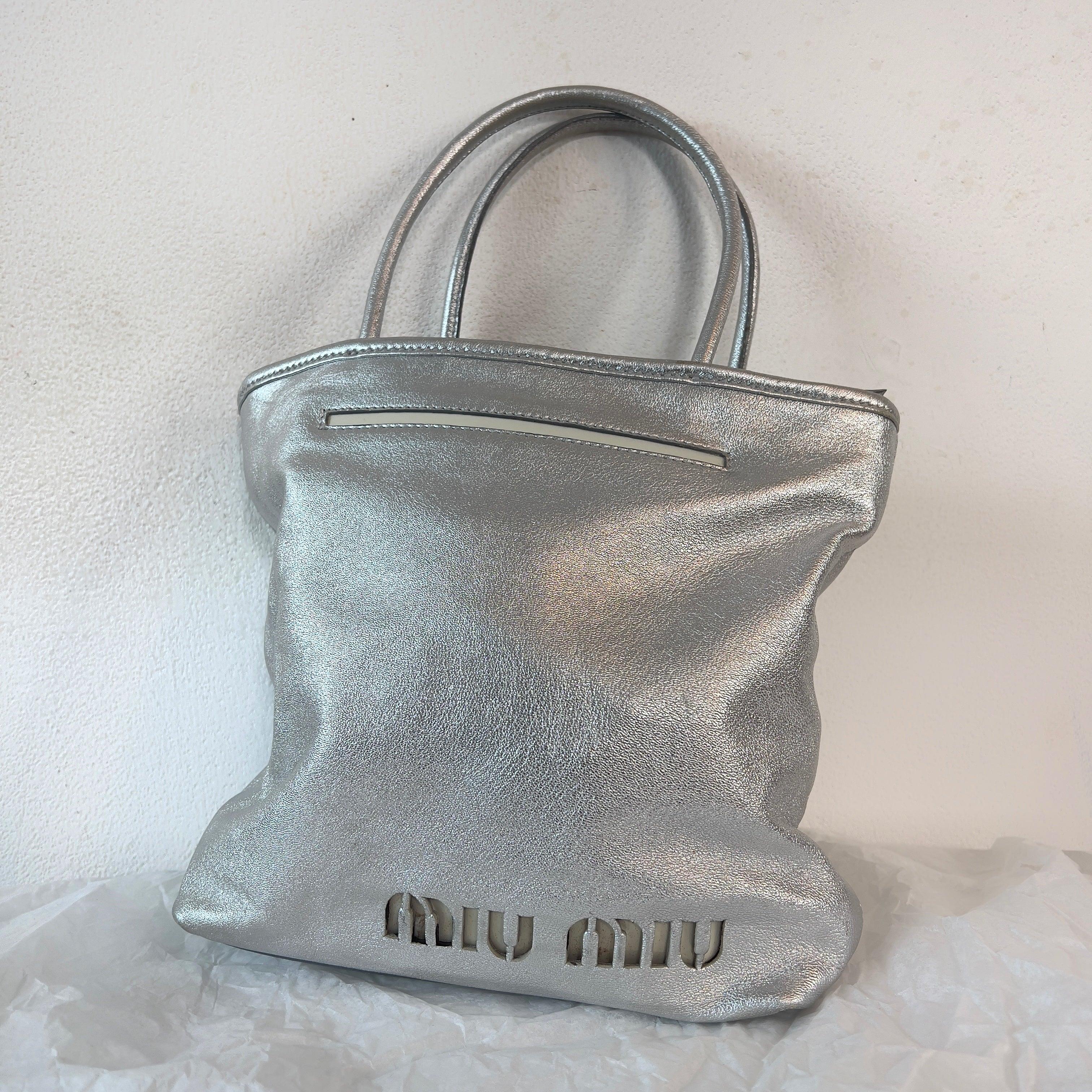 Miu Miu 2001 silver light up bag 3