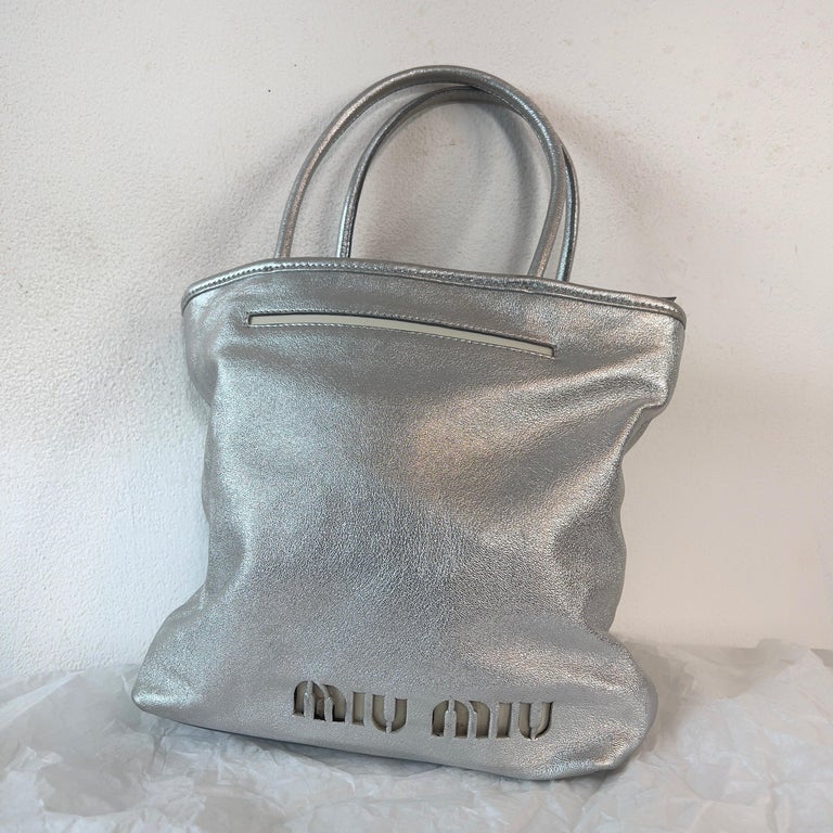 Miu Miu 2001 silver light up bag at 1stDibs | light up handbag