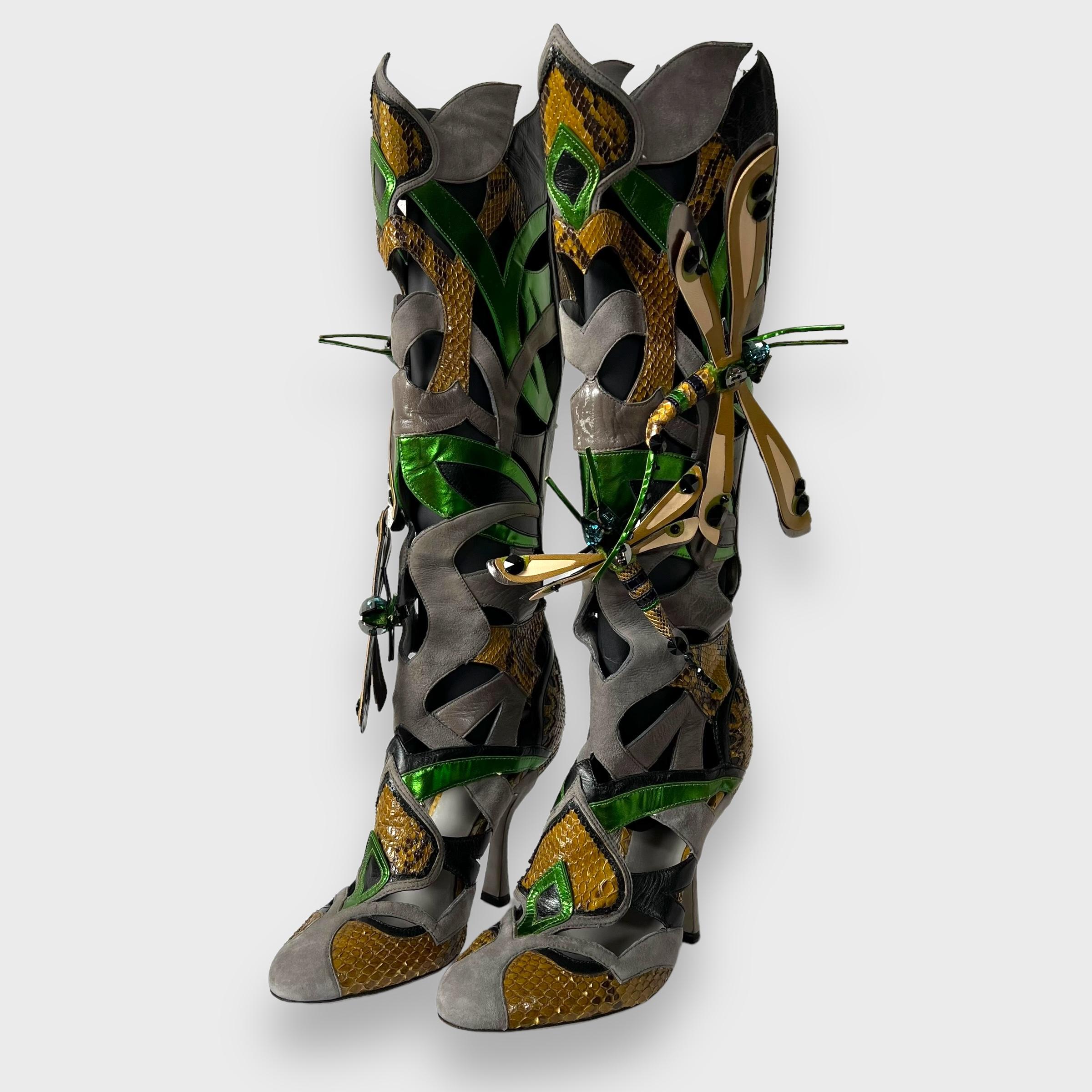 Botas de pasarela libélula Miu Miu 2008 4