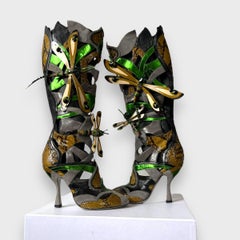 Miu Miu 2008 dragonfly runway boots