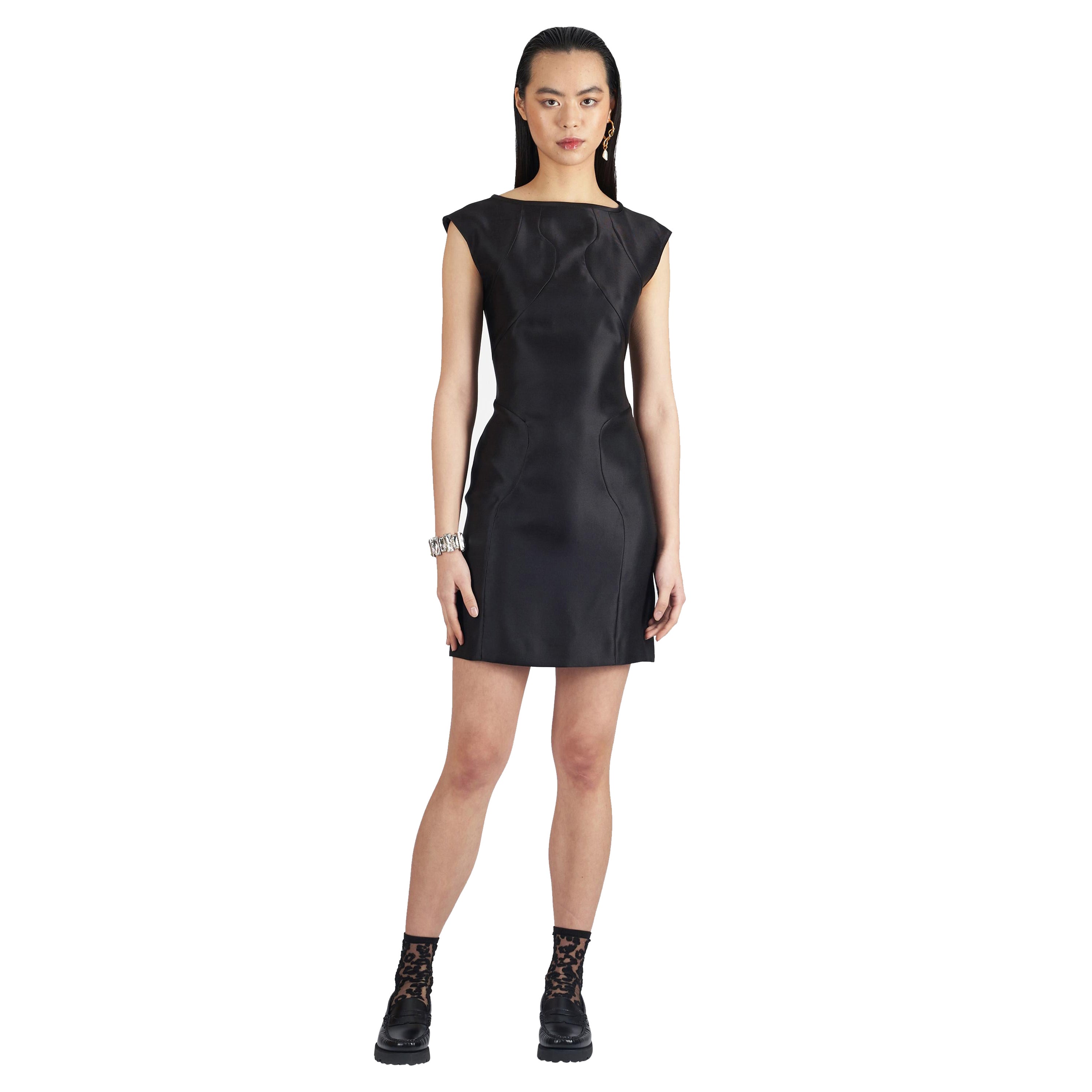 Miu Miu  Vestido de seda estructurado 2008 en venta