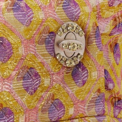 MIU MIU 2009 silk wool blend abstract jacquard turnlock dress IT36 XXS