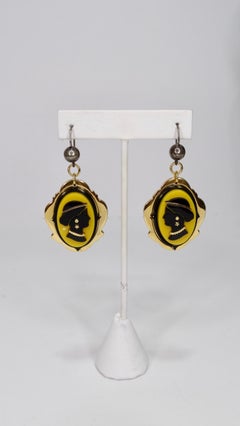 Miu Miu 2012 Cameo Earrings