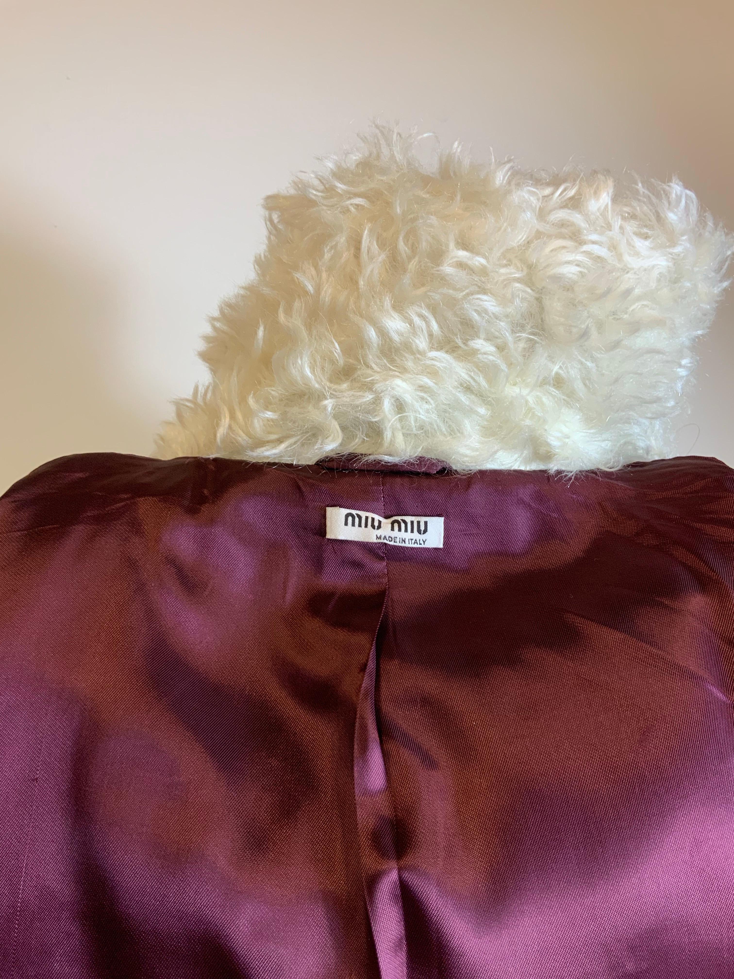Giacca Miu Miu 2017 in cotone e mohair in vendita 2