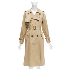 MIU MIU 2018 cotton blend classic double breasted belted trench coat IT36 