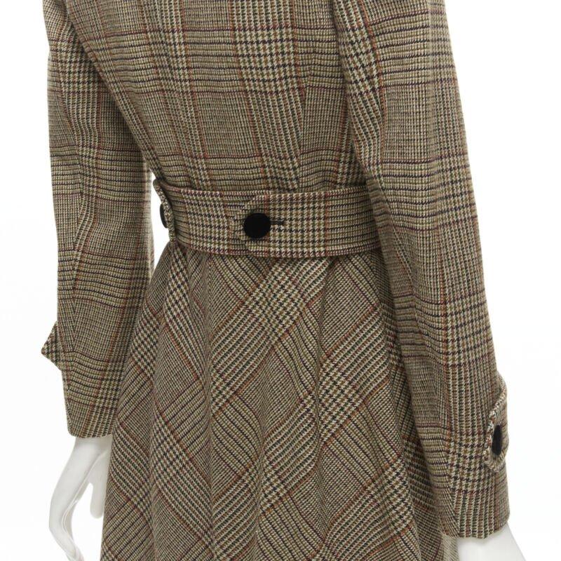 MIU MIU 2019 Runway virgin wool herringbone double breasted coat IT36 XS 4