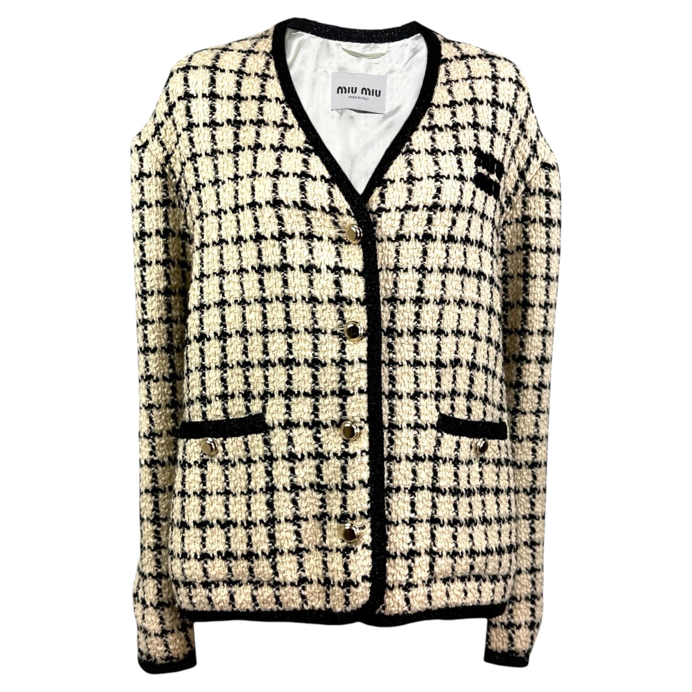 Miu Miu 2023 tweed jacket