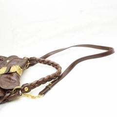 Miu Miu 2way Quilted 86507 Browns Leather Shoulder Bag