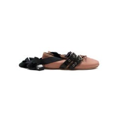 Miu Miu Ankle-Strap Belted Ballerina Flats