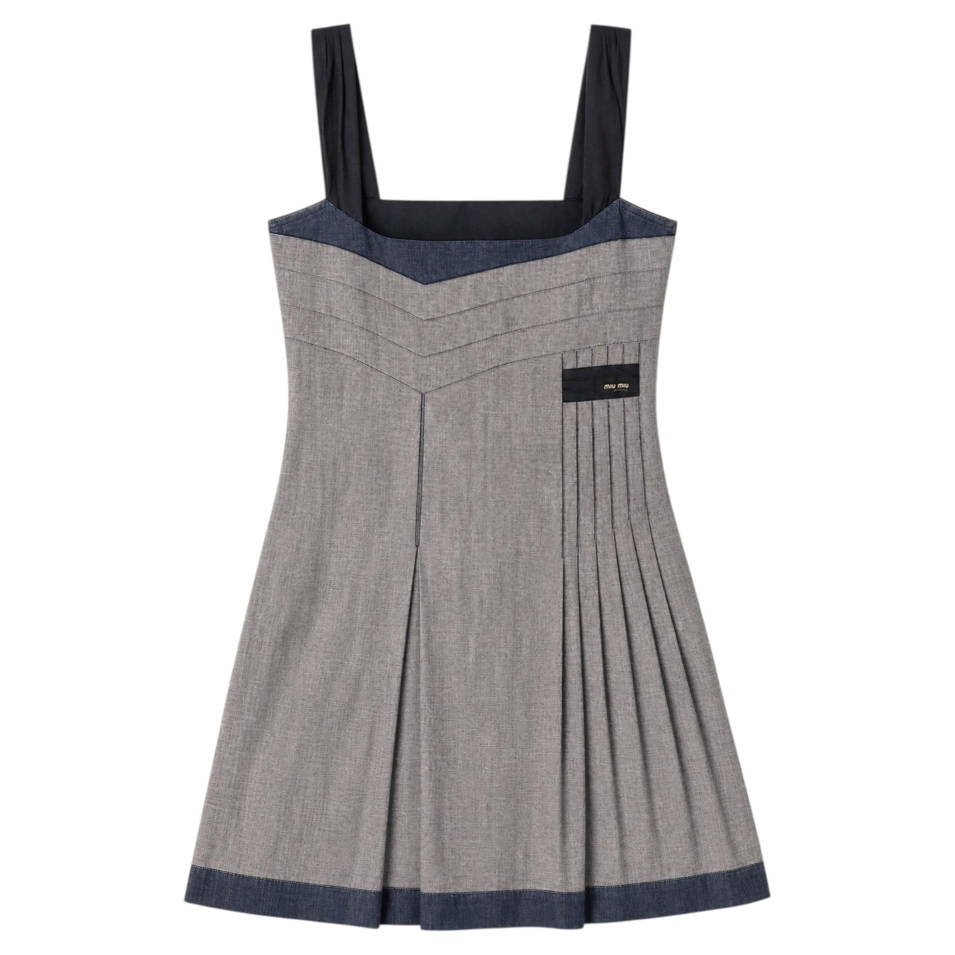 Miu Miu Archive Denim Midi dress Runway SS 2006