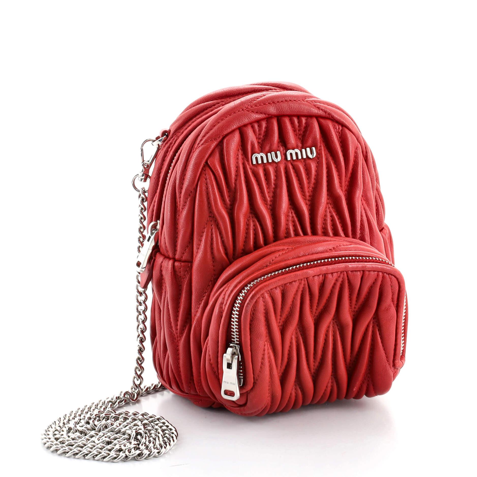 Miu Miu Backpack - 3 For Sale on 1stDibs | miumiu backpack, miu 