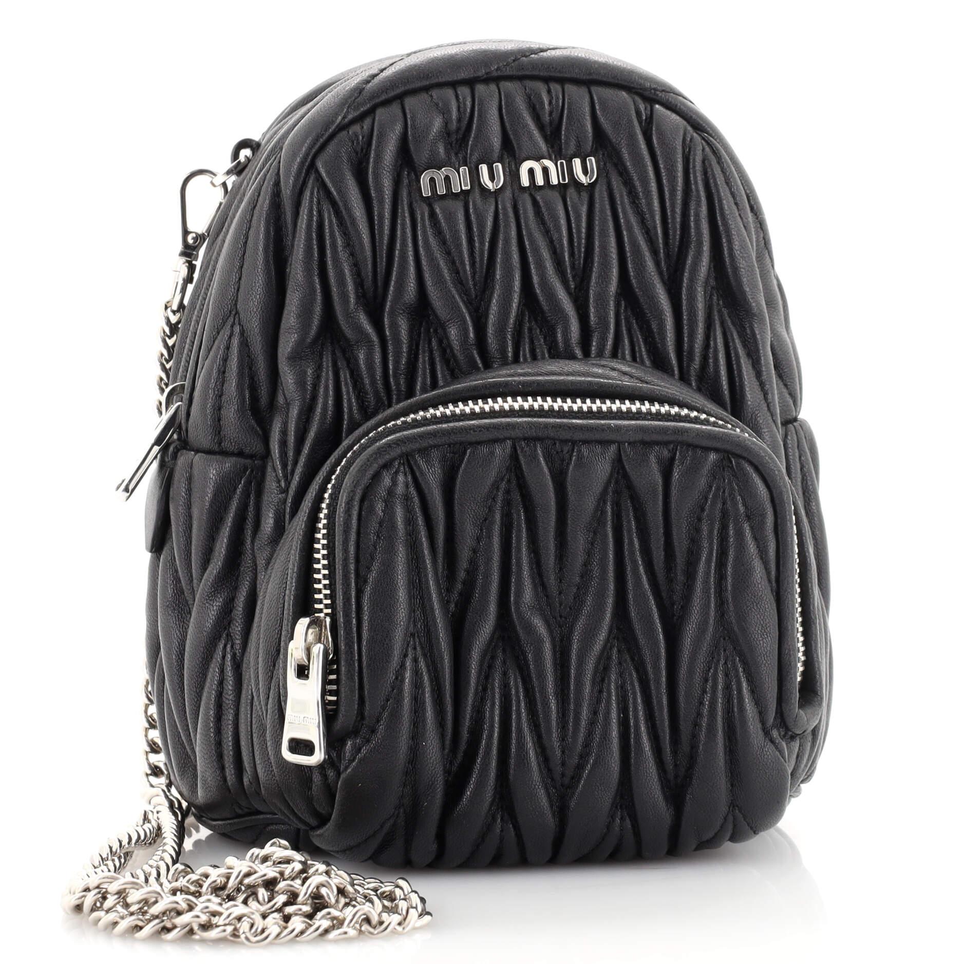 Miu miu mini backpack store