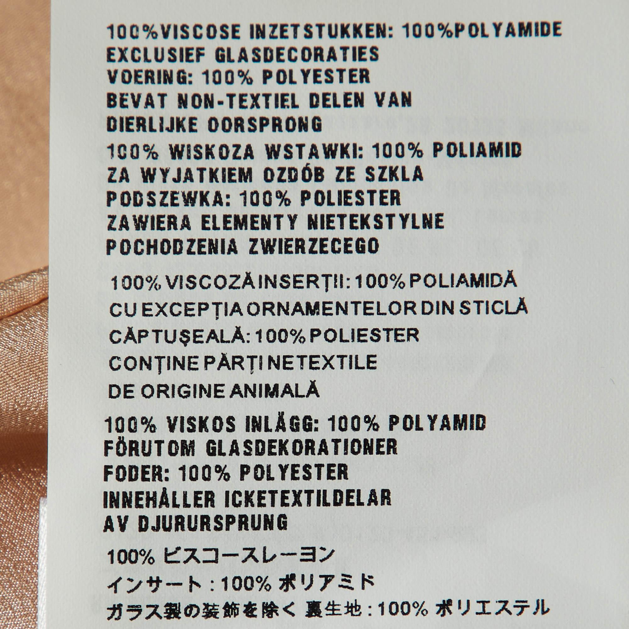 Miu Miu Beige Crepe Embellished Mini Dress M 1