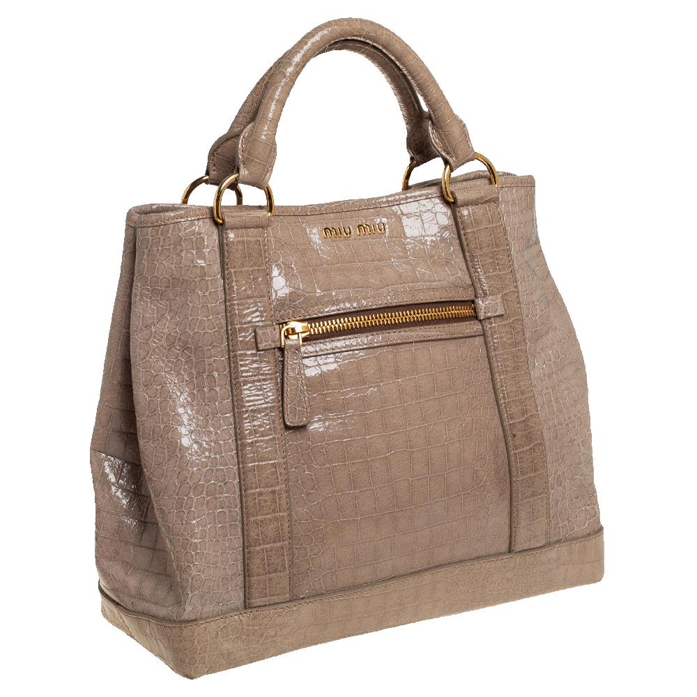 miu miu crocodile bag