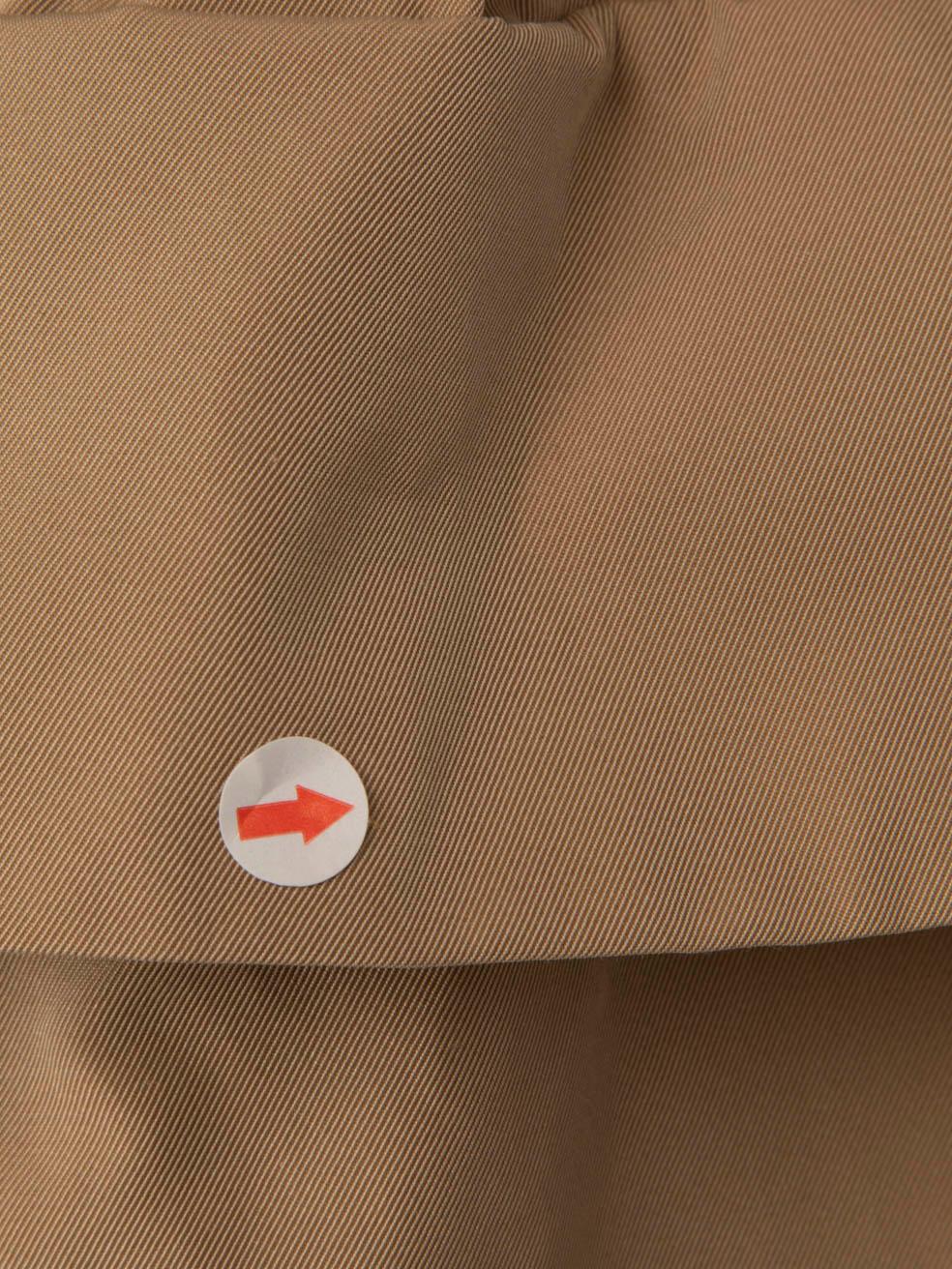 Miu Miu Beige Ausgestellter Trenchcoat mit Gürtel Größe M im Angebot 1