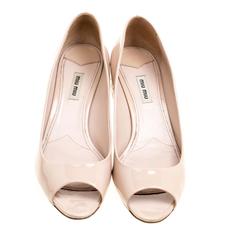 miu miu leather pumps