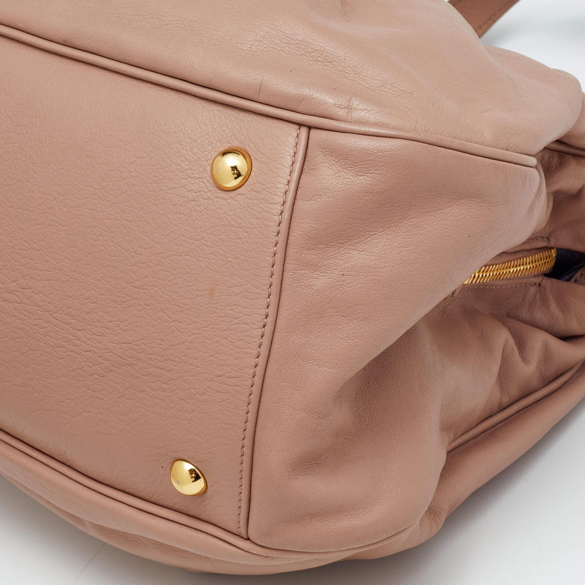 Miu Miu Beige Leather Shoulder Bag 12