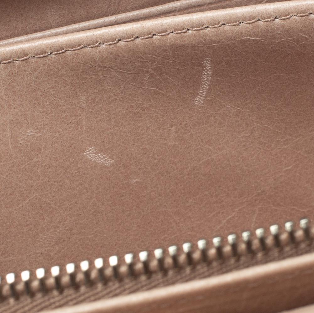 Miu Miu Beige Matelasse Leather Continental Wallet For Sale 2