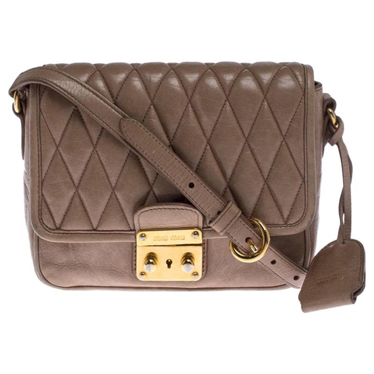 miu miu quilted leather shoulder bag