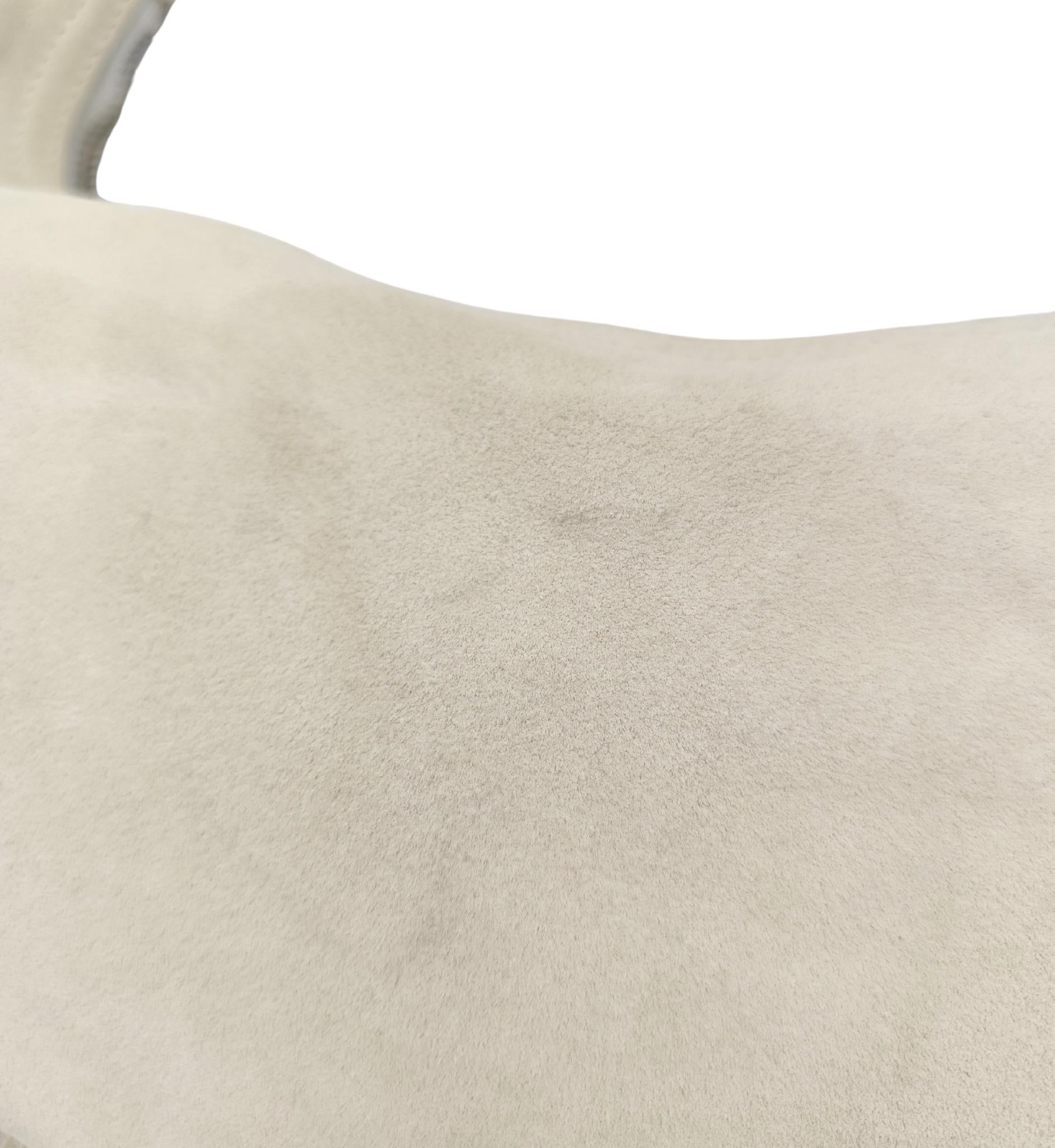 Miu Miu beige suede half moon fringe shoulder bag For Sale 9