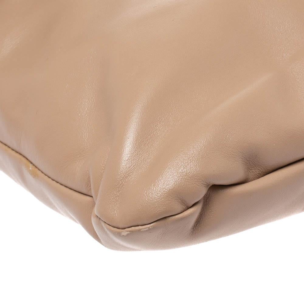 Miu Miu Beige Vitello Soft Leather Flap Shoulder Bag 6