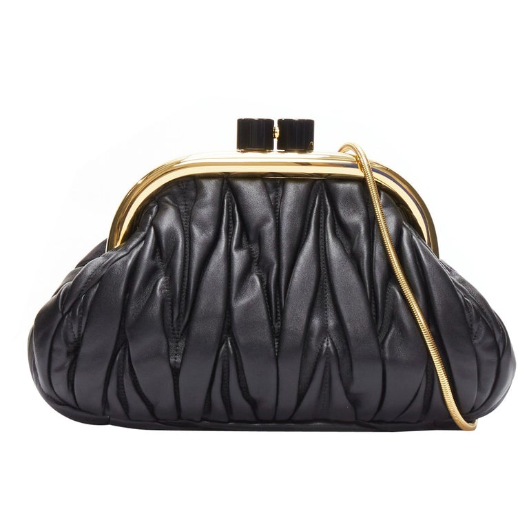 Nappa Leather Handbag Miu Miu Belle Bag MIU MIU Belle Black Nappa