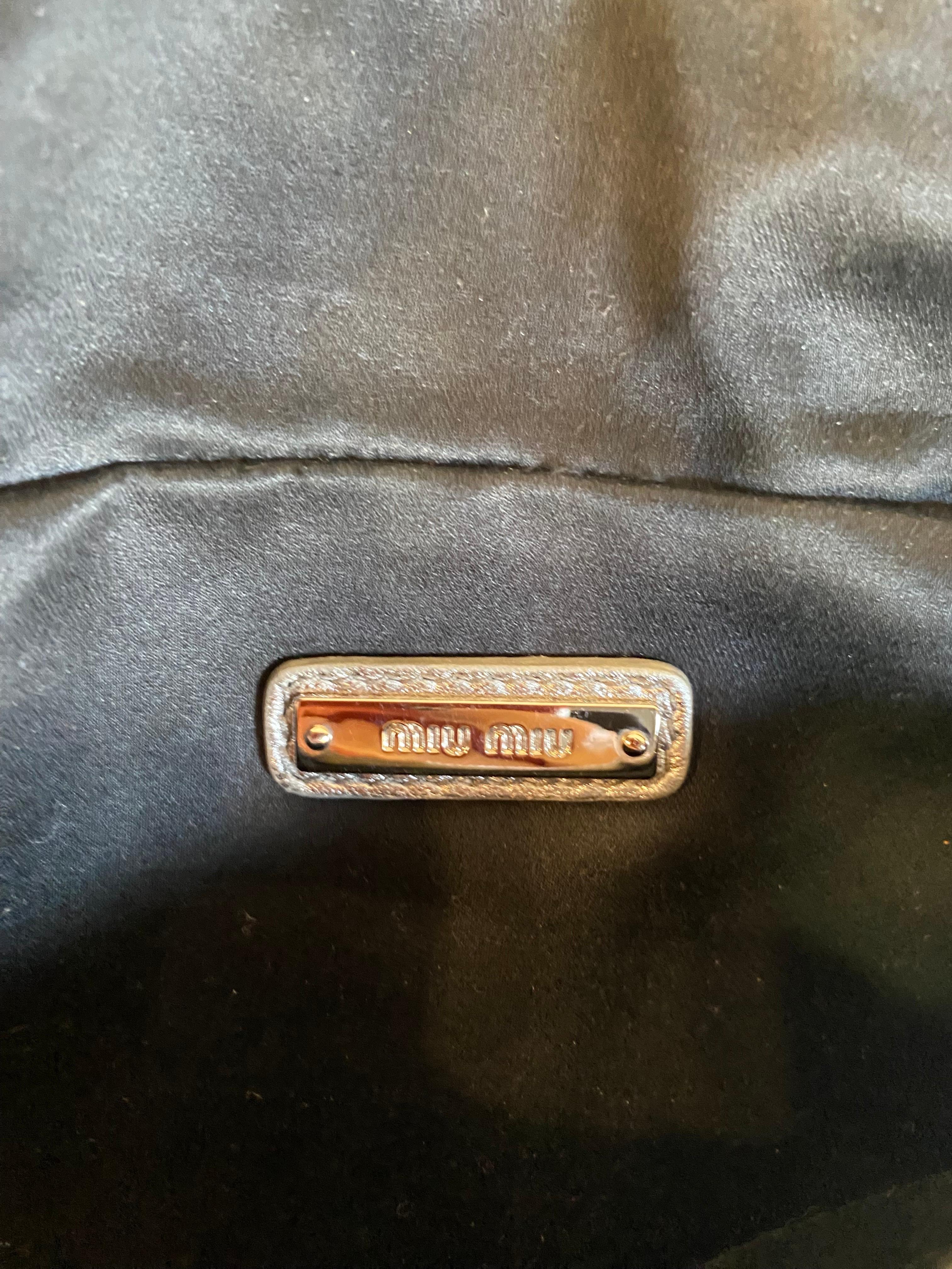 Miu Miu belt bag in silver sequins For Sale 2