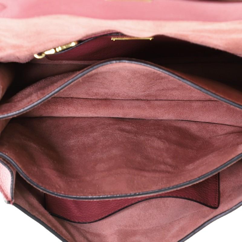 Women's or Men's Miu Miu Bicolor Madras Convertible Compartment Top Handle Bag Leather Med