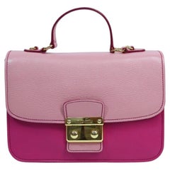 Miu Miu Bicolor Madras Crossbody Bag