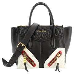 Miu Miu Biker Convertible Tote Leather Small