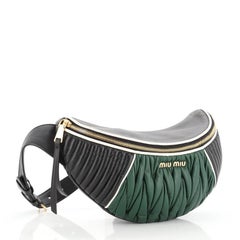 Miu Miu Biker Waist Bag Matelasse Leather
