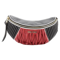 Miu Miu Biker Waist Bag Matelasse Leather