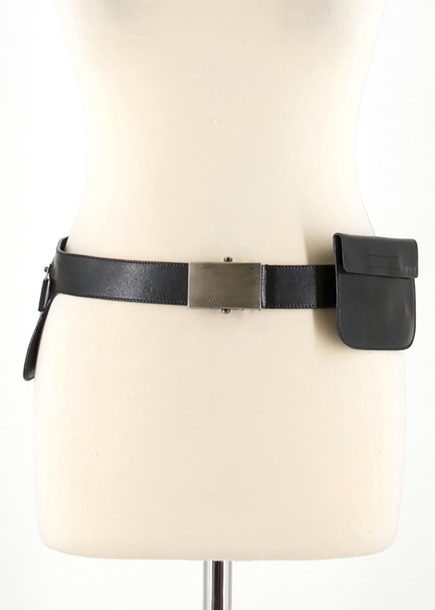 Miu Miu Black Belt Bag  For Sale 2