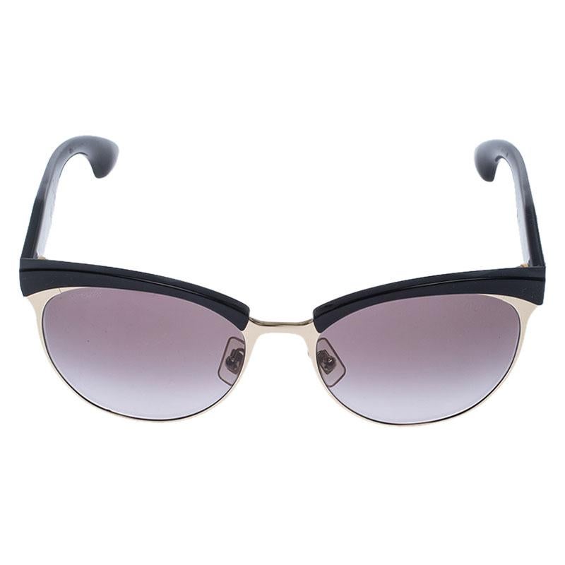 This pair of sunglasses is super trendy. Made from acetate and gold-tone metal, the pair features a lovely shape, studs on the arms and protective lenses. The sunglasses will not just shield you on sunny days but will also add to your stylish