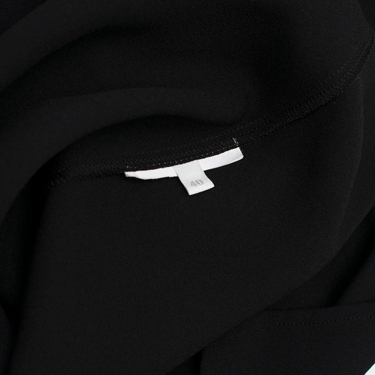 Miu Miu Black Crepe Floral Crystal Embellished Shirt estimated size XS ...