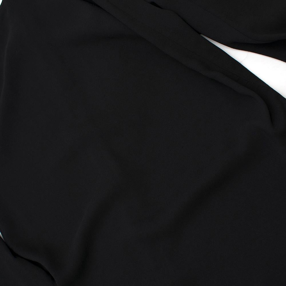 Miu Miu Black Crepe Floral Crystal Embellished Shirt estimated size XS For Sale 2
