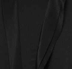 Miu Miu Black Crepe Tie Neck Ruffled Short Dress XS