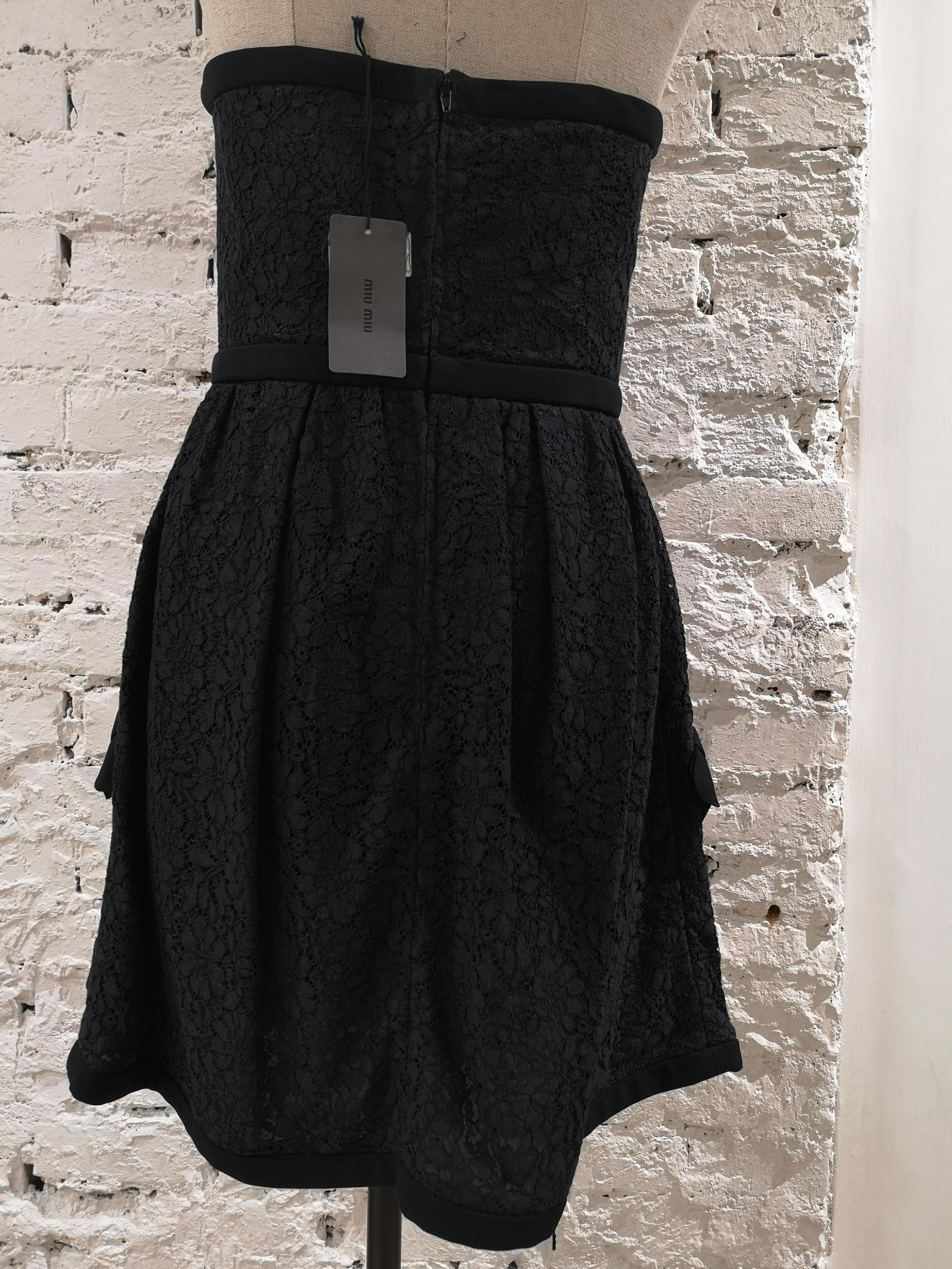 Miu - Robe noire, neuve avec étiquettes en vente 3