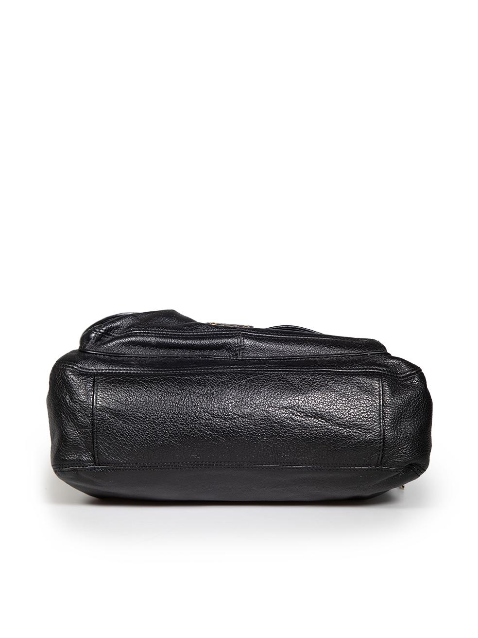 Women's Miu Miu Black Leather Buckle Detail Shoulder Bag