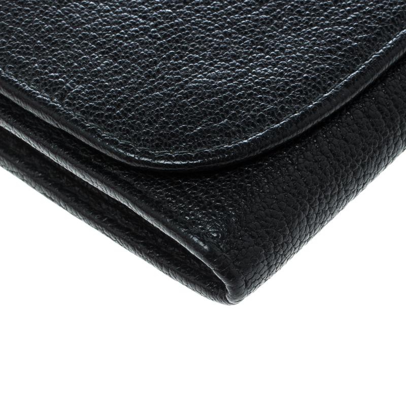 Miu Miu Black Leather Continental Wallet 4