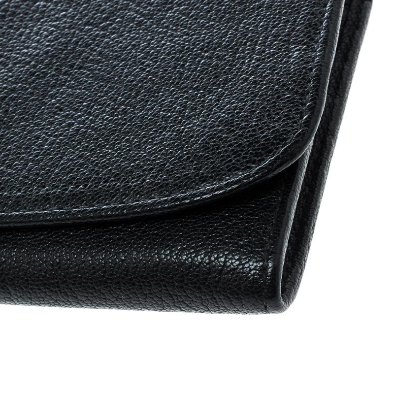 Miu Miu Black Leather Continental Wallet 5