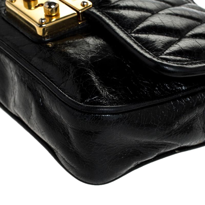 Miu Miu Black Leather Crossbody Bag 4