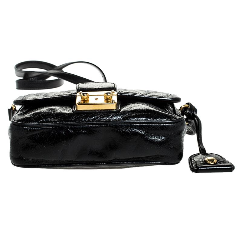 Miu Miu Black Leather Crossbody Bag 1