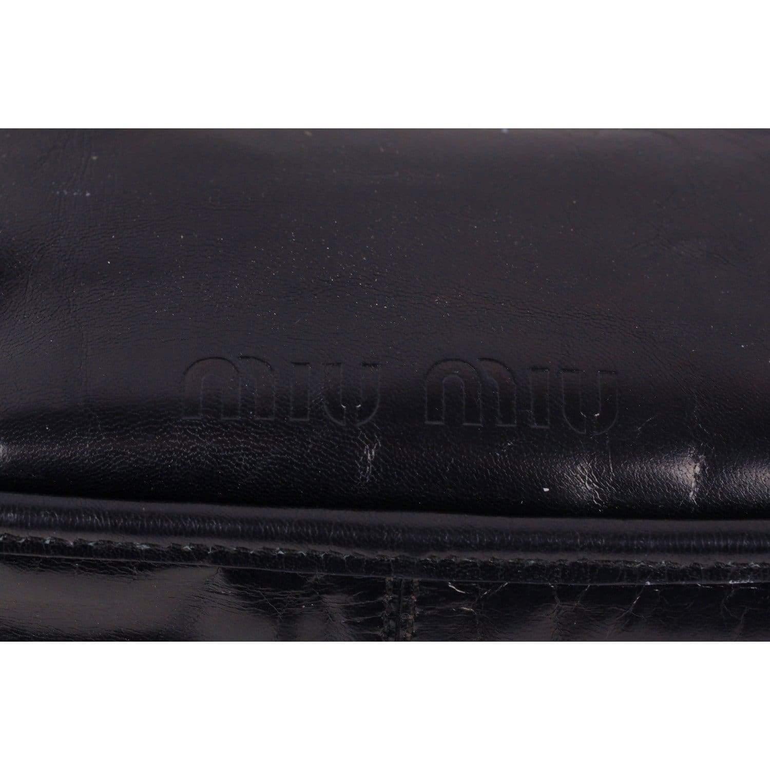 MIU MIU Black Leather SHOULDER BAG 4