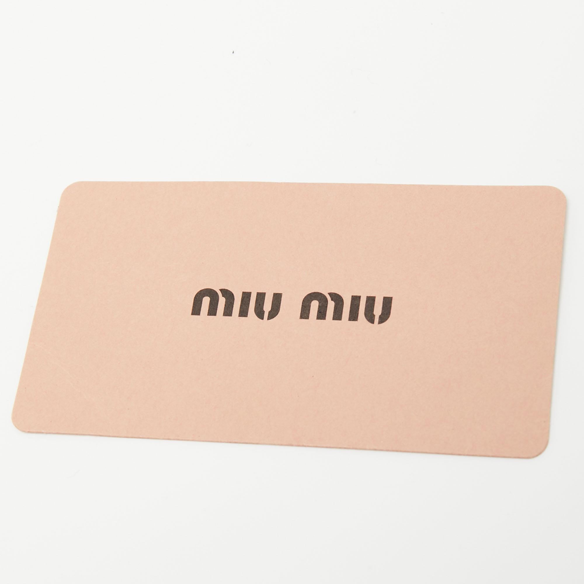 Miu Miu Black Matelasse Leather Belt Bag 5