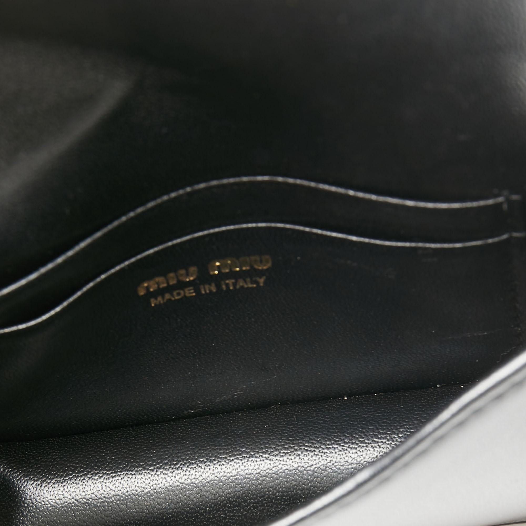 Miu Miu Black Matelasse Leather Belt Bag 6